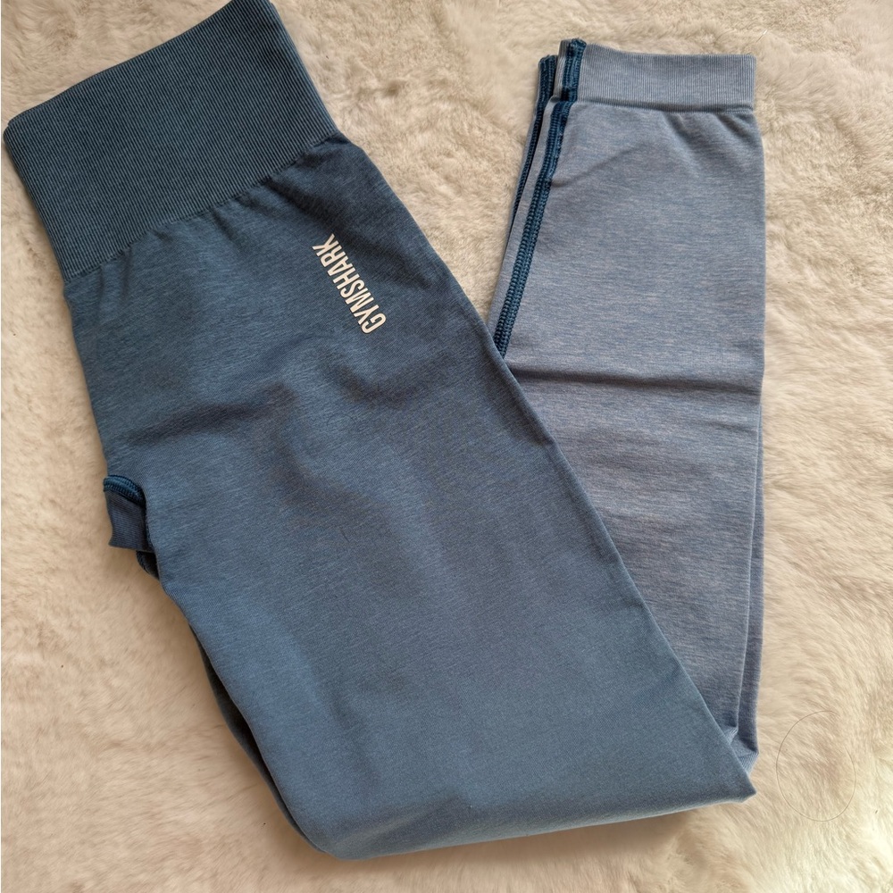 Gymshark Kids Slate Blue High-Rise Performance Leggings